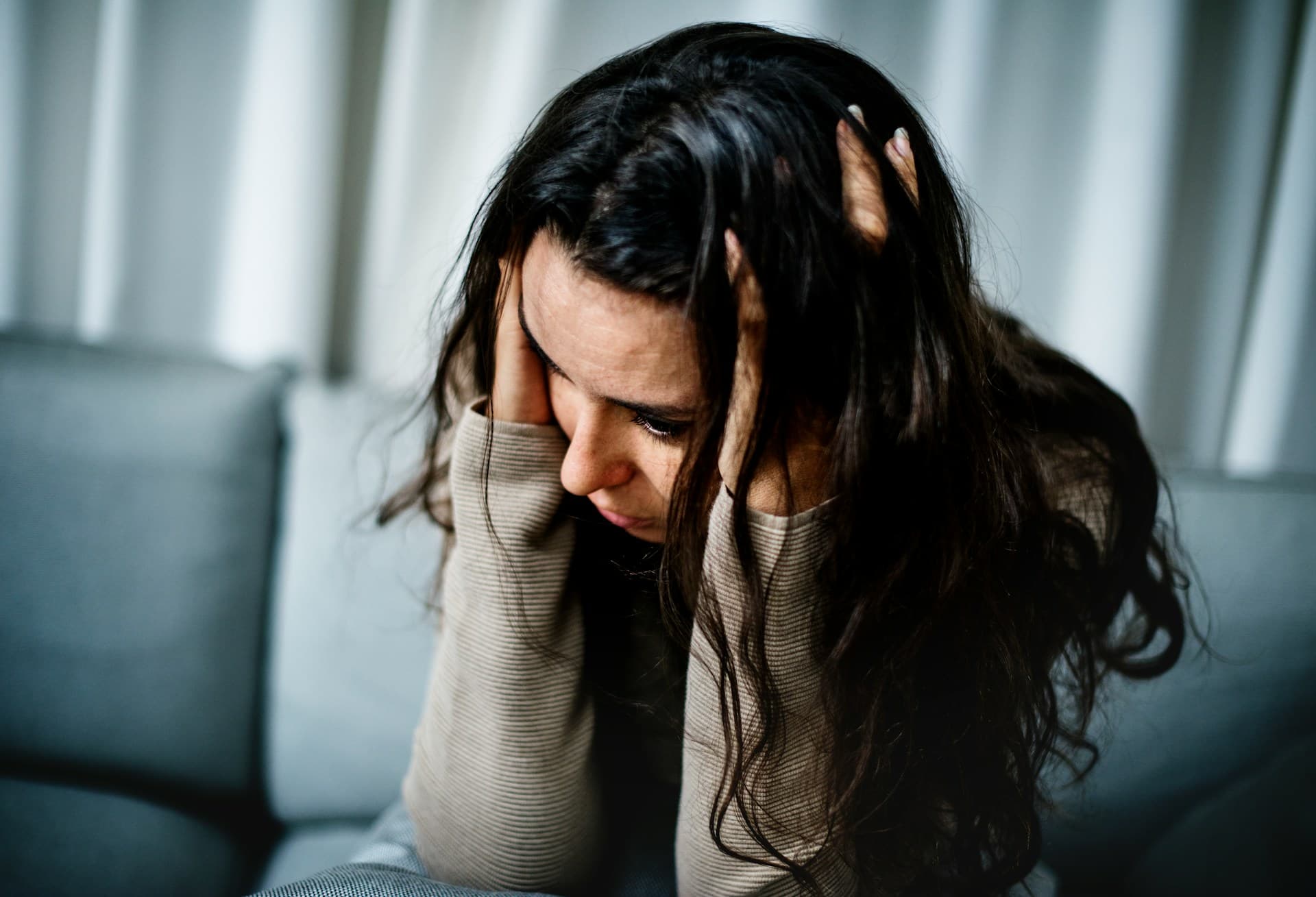 depressed woman