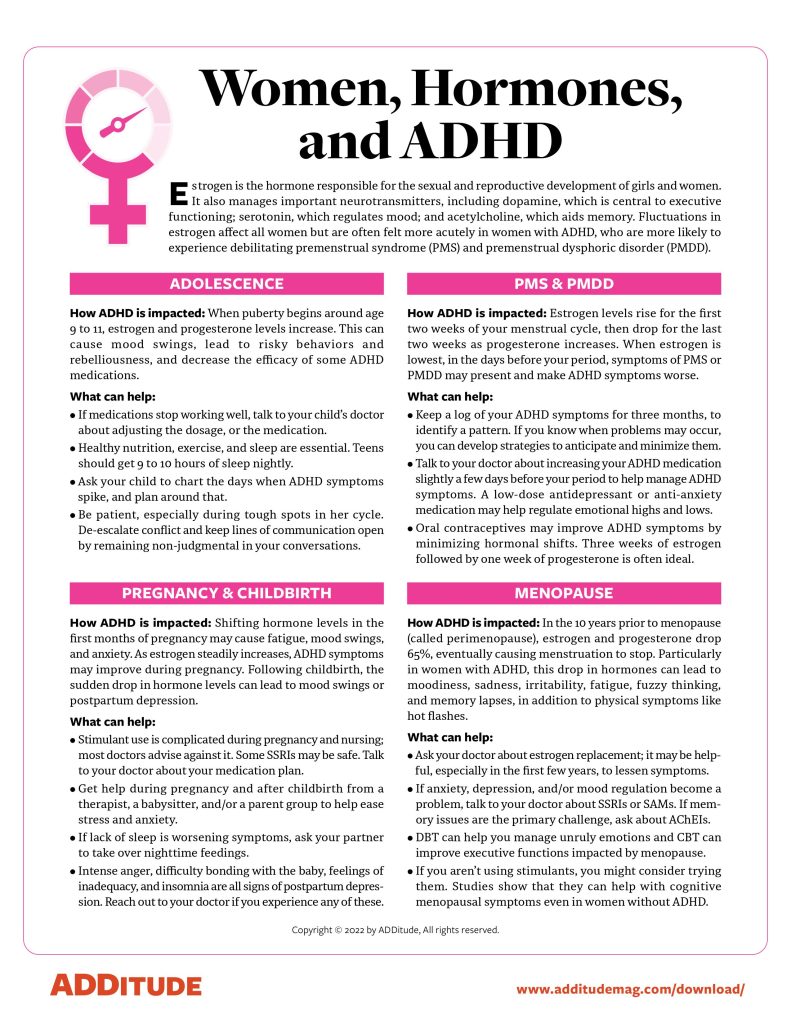 Women, Hormones and ADHD