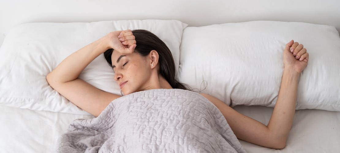 A woman sleeping 