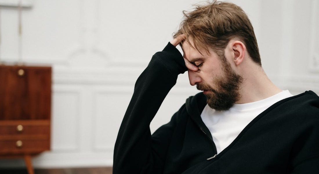 a sad man